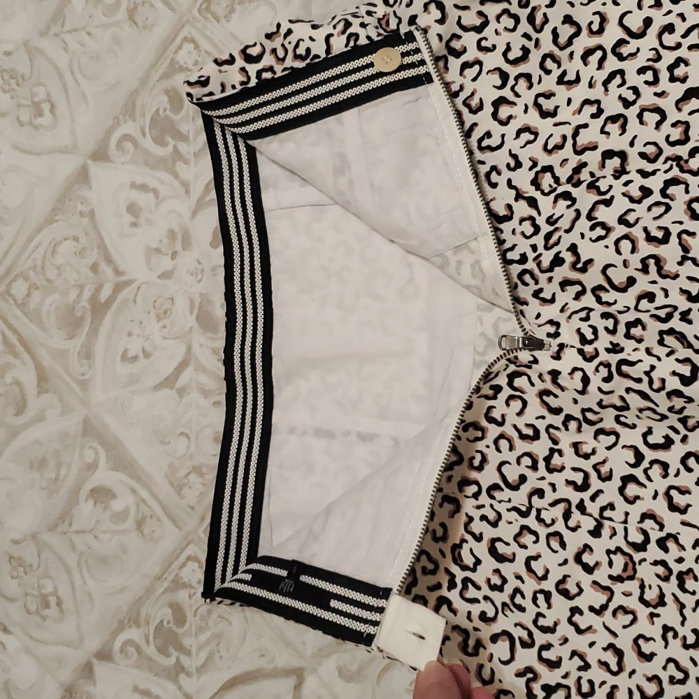 Tibi Leopard Print Multicolor Flare Mini Skirt Si… - image 6